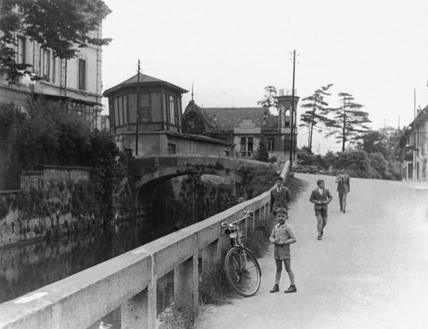 Gorla - Villa Angelica e Naviglio della Martesana anni 50