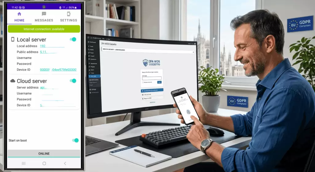 Sistema di Autenticazione a 2 fattori SPIDy WP per la sicurezza dei dati degli utenti del sito e dei clienti del tuo e-shop online Direttive NIS2 - SCA rispettate.